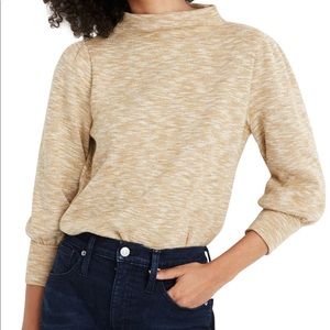 Madewell Gathered Sleeve Mockneck Top